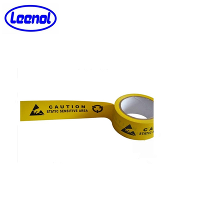 Ruban d'avertissement antistatique jaune Leenol ESD