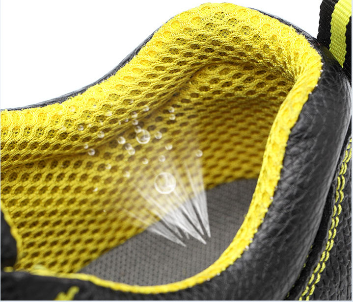 Chaussures de sport de sécurité industrielle Leenol Bottes à bout en acier pour homme