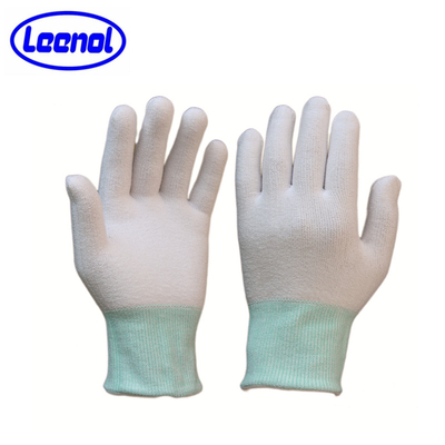 Gants d'atelier industriels blancs en paume
