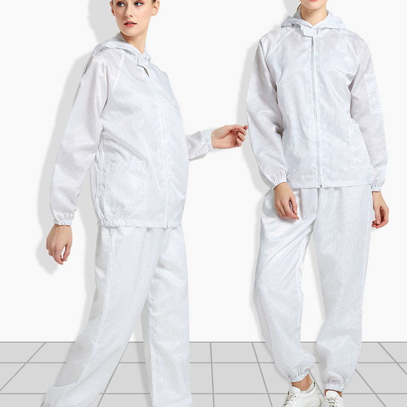 LN-1560103 Vêtements antistatiques pour salle blanche ESD Combinaison anti-poussière Vêtements de protection de laboratoire