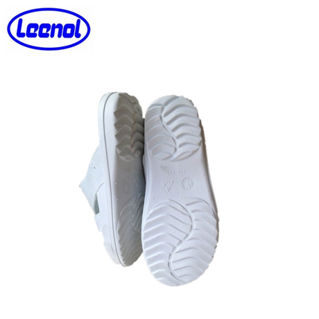 LN-1577101A Pantoufles antistatiques antistatiques ESD SPU de haute qualité pour salle blanche unisexe 6 trous