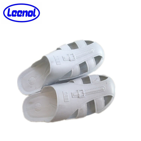 LN-1577101A Pantoufles antistatiques antistatiques ESD SPU de haute qualité pour salle blanche unisexe 6 trous